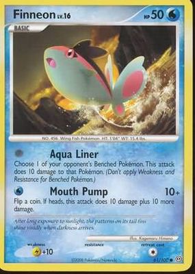 Finneon - 61/100 - Common
Diamond &amp; Pearl: Stormfront Singles