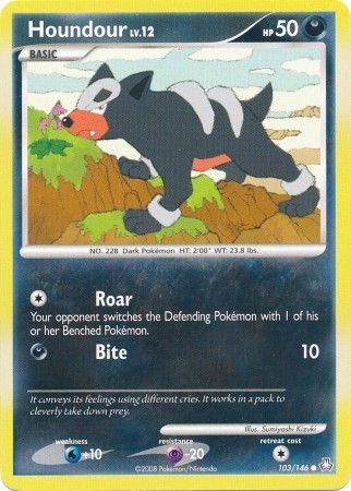 Houndour - 103/146 - Common
Diamond &amp; Pearl: Legends Awakened Singles