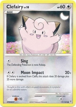 Clefairy - 77/130 - Common Diamond &amp; Pearl (Base Set) Singles