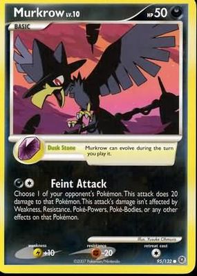 Murkrow - 95/132 - Common
Diamond &amp; Pearl: Secret Wonders Singles
