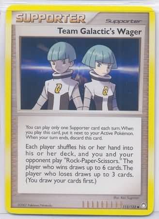 Team Galactic&#39;s Wager - 115/123 - Uncommon
Diamond &amp; Pearl: Mysterious Treasures Singles