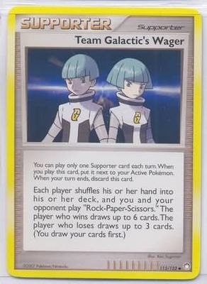 Team Galactic&#39;s Wager - 115/123 - Uncommon
Diamond &amp; Pearl: Mysterious Treasures Singles