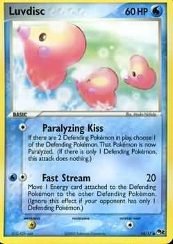 Luvdisc - 14/17 - Common
Pokemon POP Series 2 Promos