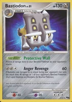 Bastiodon - 1/17 - Rare
Pokemon POP Series 6 Promos
