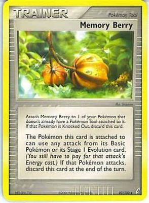 Memory Berry - 80/100 - Uncommon
Ex Crystal Guardians Singles