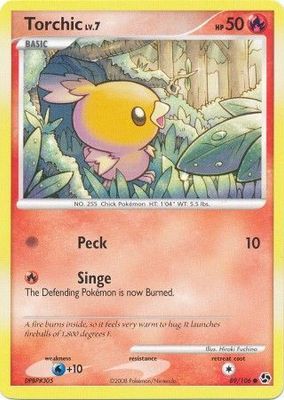 Torchic - 89/106 - Common Diamond &amp; Pearl: Great Encounters Singles
