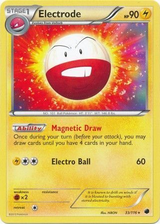 Electrode - 33/116 - Rare Theme Deck Exclusive Pokemon Theme Deck Exclusives