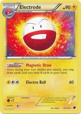 Electrode - 33/116 - Rare Theme Deck Exclusive Pokemon Theme Deck Exclusives