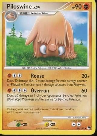 Piloswine - 46/100 - Uncommon
Diamond &amp; Pearl: Stormfront Singles