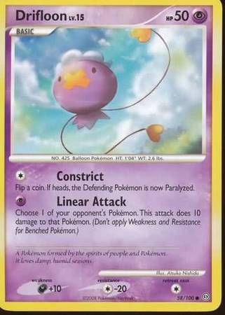 Drifloon - 58/100 - Common
Diamond &amp; Pearl: Stormfront Singles