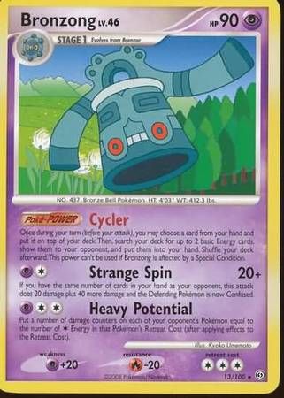 Bronzong - 13/100 - Rare Diamond &amp; Pearl: Stormfront Singles