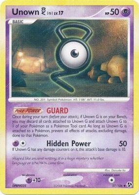 Unown G - 57/106 - Uncommon
Diamond &amp; Pearl: Great Encounters Singles
