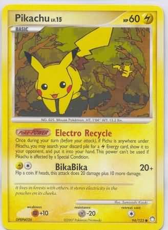 Pikachu - 94/123 - Common
Diamond &amp; Pearl: Mysterious Treasures Singles