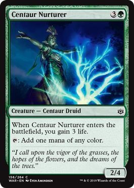 Centaur Nurturer 156/264 War of the Spark Singles (Español)