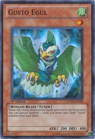 Gusto Egul - HA05-EN038 - Super Rare 1st Edition Hidden Arsenal 5 1st Edition Singles