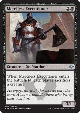 Merciless Executioner 076/185
Fate Reforged Singles