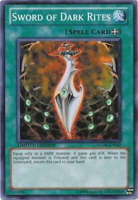 Sword of Dark Rites - GLD4-EN042 - Common Limited Edition Gold Series 4: Pyramid Edition [GLD4]