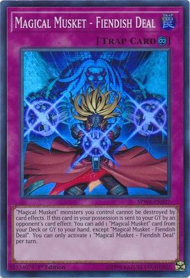 Magical Musket - Fiendish Deal - SPWA-EN027 - Super Rare 1st Edition Spirit Warriors Singles