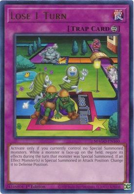 Lose 1 Turn - MAGO-EN160 - Rare 1st Edition Maximum Gold 1st Edition Singles