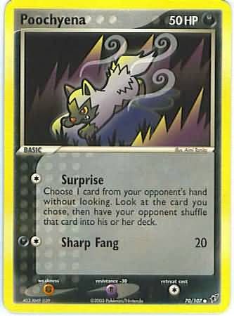 Poochyena - 70/107 - Common
Ex Deoxys Singles