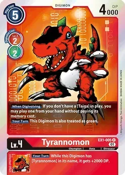 Tyrannomon - Classic Collection (EX01)
Classic Collection
