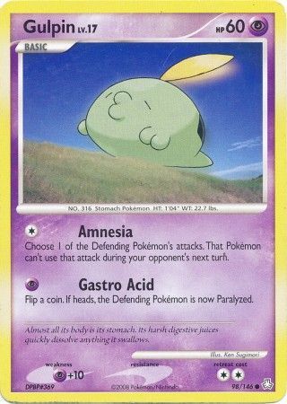 Gulpin - 98/146 - Common Diamond &amp; Pearl: Legends Awakened Singles