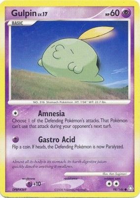 Gulpin - 98/146 - Common Diamond &amp; Pearl: Legends Awakened Singles