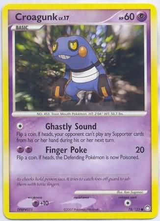 Croagunk - 78/123 - Common Diamond &amp; Pearl: Mysterious Treasures Singles