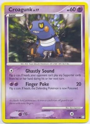 Croagunk - 78/123 - Common Diamond &amp; Pearl: Mysterious Treasures Singles