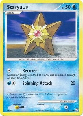 Staryu - 122/146 - Common
Diamond &amp; Pearl: Legends Awakened Singles