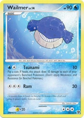 Wailmer - 58/106 - Uncommon
Diamond &amp; Pearl: Great Encounters Singles