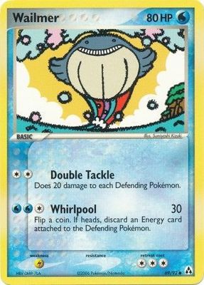 Wailmer - 69/92 - Common
Ex Legend Maker Singles
