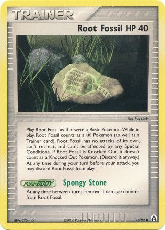 Root Fossil - 80/92 - Common Ex Legend Maker Singles