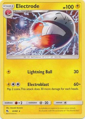 Electrode - 22/68 - Rare Hidden Fates Singles
