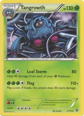 Tangrowth - 2/114 - Uncommon
XY: Steam Siege Singles