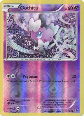 Gothita - 32/124 - Common Reverse Holo
XY: Fates Collide Reverse Holo Singles