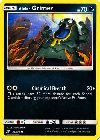 Alolan Grimer - 83/181 - Common
Sun &amp; Moon: Team Up Singles