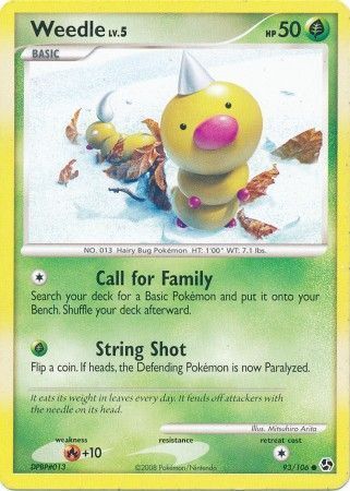Weedle - 93/106 - Common Diamond &amp; Pearl: Great Encounters Singles