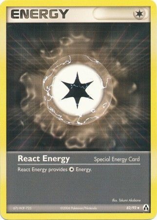 React Energy - 82/92 - Uncommon
Ex Legend Maker Singles