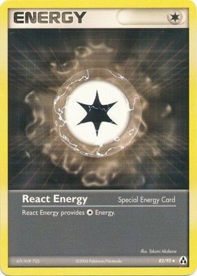 React Energy - 82/92 - Uncommon
Ex Legend Maker Singles