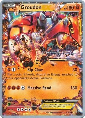 Groudon EX - 85/160 - Alejandro Ng-Guzman 2015 World Championship Card
World Championship 2015 Singles