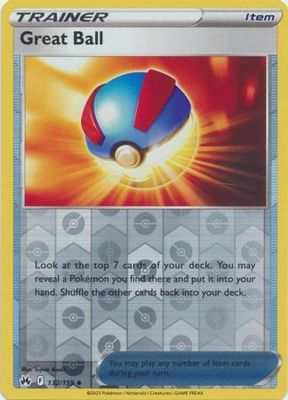 Great Ball - 132/159 - Uncommon Reverse Holo Crown Zenith Reverse Holo Singles
