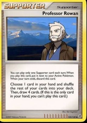 Professor Rowan - 123/132 - Uncommon Diamond &amp; Pearl: Secret Wonders Singles