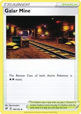 Galar Mine - 160/192 - Uncommon Sword &amp; Shield: Rebel Clash Singles (Español)