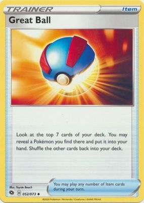 Great Ball - 052/073 - Uncommon Champion&#39;s Path Singles