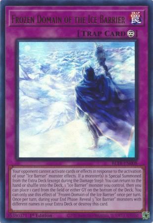 Frozen Domain of the Ice Barrier - BLTR-EN008 - Ultra Rare 1st Edition Battles of Legend: Terminal Revenge 1st Edition Singles