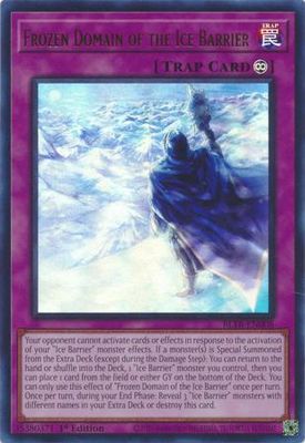 Frozen Domain of the Ice Barrier - BLTR-EN008 - Ultra Rare 1st Edition Battles of Legend: Terminal Revenge 1st Edition Singles