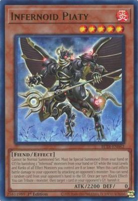 Infernoid Piaty - BLTR-EN062 - Ultra Rare 1st Edition
Battles of Legend: Terminal Revenge 1st Edition Singles