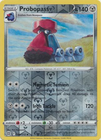 Probopass - 099/172 - Uncommon Reverse Holo
Sword &amp; Shield: Brilliant Stars Reverse Holo Singles