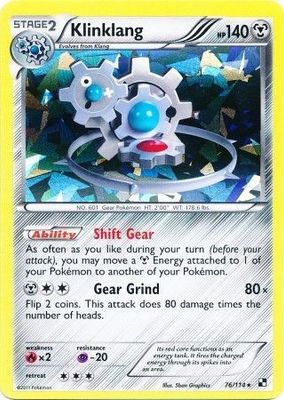 Klinklang - 76/114 - Shattered Holo Rare
Pokemon Theme Deck Exclusives